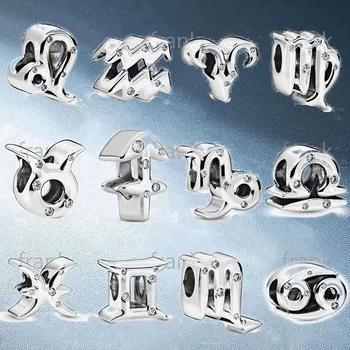 2020 nye mode ren 925 sølv charm perle 7 fashionable oprindelige kvindelige smykker 12 konstellation Bryllup Part Gave