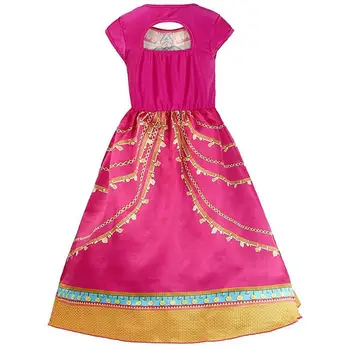 Prinsesse Aladdin + Jasmin: Kjole Kostume Til Børn Piger Kjole Halloween Fest Lyst Til Cosplay Kostumer