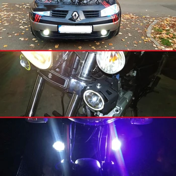 2stk Motorcykel Forlygter Foran Spotlys 12V U7 LED Lys Tåge Lygte For Kawasaki GTR1400 H2R zrx 1200 ZX11 zx 11 ZX1100 ZX7R