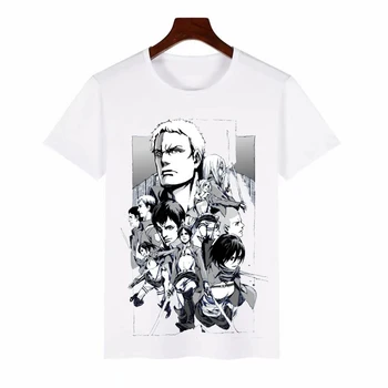 Anime Angreb På Titan Herre & Dame Design T-Shirt Animationsfilm Blæk, male T-shirt