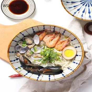 Japansk-stil noodle soup bowl, udsøgte høje priser, service, let og luksuriøst keramiske husholdningsartikler noodle soup bowl