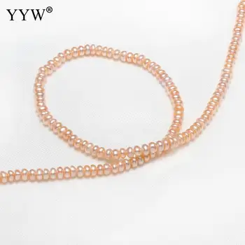 3.5-4 mm Cultured Kartoffel ferskvandsperle Perler Naturlige Pink Pearl Perler For Kvinder Bryllupper Smykker Tilbehør 2019 Høj Kvalitet