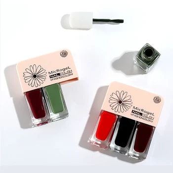 Tre-farve Neglelak, Ikke-giftige Langvarig Ingen Bage Hybrid Lak til Nail Art Negle Lak Manicure