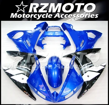 4 gaver af Høj kvalitet Nye ABS Motorcykel Fairing kits, passer til Yamaha YZF-R6 2003 2004 2005 YZF r6 Gratis custom Blå Sort