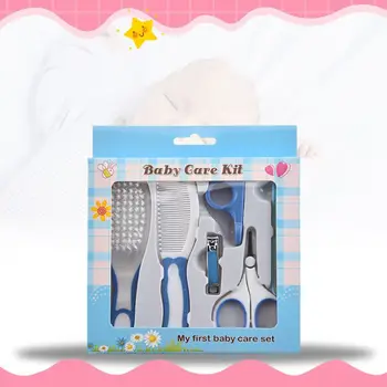 6 Stk Nyfødte Baby Nail Hair Daglige Pleje Kit Spædbarn Børn Grooming Brush Kam og Manicure Sæt Hjem