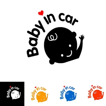 Baby I Bil mærkat Baby On Board Sjov PVC Bil Organ Vindue Advarsel Tegn Barnet Bil Stickers og Klistermærker Bil-stylingkk15*13cm