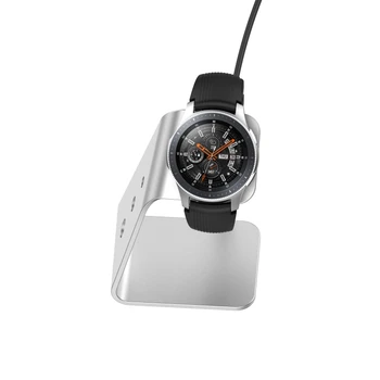 Metal-USB-Oplader-Dock Station Oplader til -Galaxy watch 42/46 mm Gear S2 S3 P9YA