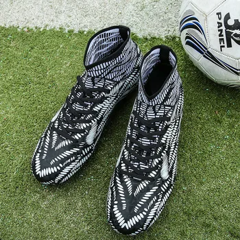 2020 nye efteråret ny camouflage zebra print fodbold træning sko unge spike fodbold sko