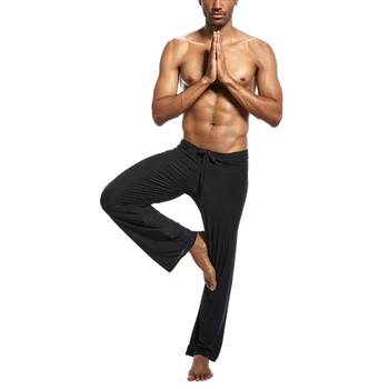 2021 Mænd Yoga løbebukser, Forår, Sommer, Is Silke Sweatpants Fitness Yoga Trænings-og Afslappede Bukser til Mænd Solid Snor Bukser