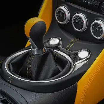 Carbon Fiber Klistermærker gearskifter panel surround-Frame Trim Dække Interiør Decal For Nissan 370z z34 2009-2019 Bil Tilbehør