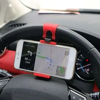 Universal Bil Rattet Klip Mount Holder Til iPhone Samsung Mobiltelefon GPS