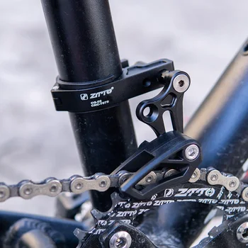 Sort Cykel Enkelt-disc Chain Guide Protector Mountain Cykel Aluminium Kæde Strammer MTB Tilbehør