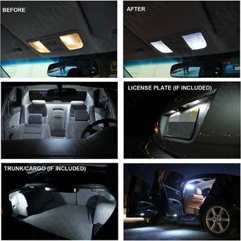 Auto Bil Led interiør lys Til 2018 Honda Civic Dome kort Trunk-pærer 6pc
