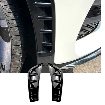 Bil Lyse Sort ABS Front Kofanger, Spoiler sidefløj Dekorative Dækning For Mercedes Benz GLC Klasse GLC260 GLC300 2020