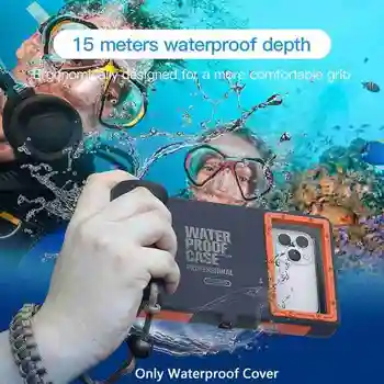 Vandtæt Telefonen Pose Afdrift Dykning Svømning Dyb Dykning Undersøiske Tør Universal Mobiltelefon Tilfælde Vandtæt Cover