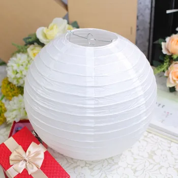 100 Stykker Hvid Kinesisk Papir Lantern Bryllup børne Fødselsdag, Baby Shower Hængende Dekoration af forbrugsstoffer