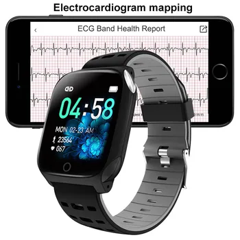 Smart Ur Armbånd Mænd Kvinder EKG-Monitor Fitness Armbånd Sove Tracker Blodtryk puls Smart Band Til IOS Android