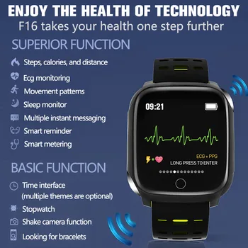 Smart Ur Armbånd Mænd Kvinder EKG-Monitor Fitness Armbånd Sove Tracker Blodtryk puls Smart Band Til IOS Android