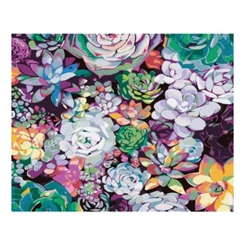 Maling Af Antal Blomst Tegning på Lærred DIY Billeder Af Tal Blomster Kits håndmalet Maleri Kunst Gave Home Decor