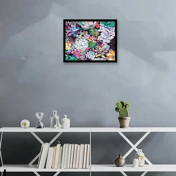 Maling Af Antal Blomst Tegning på Lærred DIY Billeder Af Tal Blomster Kits håndmalet Maleri Kunst Gave Home Decor