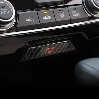 For Honda Civic 10 16 18 2019 2020 2021 i bilen central kontrol carbon fiber dekorative klistermærker, si patch ændring af forbrugsstoffer