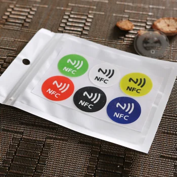 (6stk/masse ) NFC-Tags, Klistermærker NTAG213 NFC-Tags RFID Selvklæbende Mærkat Mærkat Universal Lable Ntag 213 RFID-Tag For Alle NFC-Telefoner