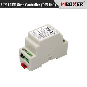 MiBoxer LS2S 5-I-1 LED Strip Controller DIN-Skinne DC12V~24V Fælles Anode for Enkelt Farve CCT RGB RGBW RGBCCT LED Strip