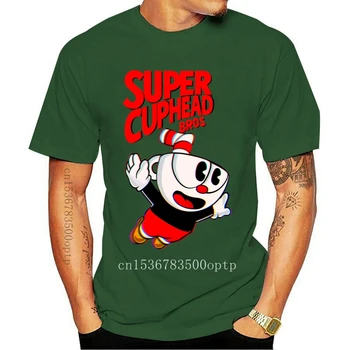 Super Cuphead Bros Sjove Video Game T-Shirt Sommer O-Hals Toppe T-Shirt