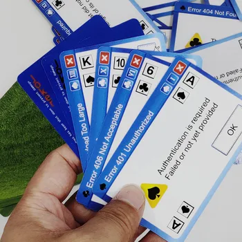 Windows Fejl at Spille Kort med Sagen Poker Bord Spil Plastic Spillekort Vandtæt Kort Party Familie Spil Sjove Gaver