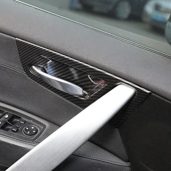 For BMW X3 E83 Ændring ABS Chrome/Carbon Bil Indvendig Dør Skål Dække Trim Klistermærker Interiør ændring Bil Tilbehør