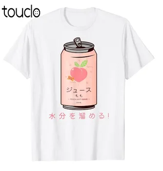 90'ERNE Japanske Æstetiske Fersken Juice Kan Æstetiske T-Shirt