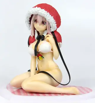 14cm Super Sonico Bikini Strømpe Sexet Anime Figurer Ny brinquedos Samling Nye Tal for julegave