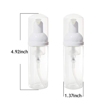 15x Sæbe Flasker, Plast, Skum Dispenser Flasker (50 ml) & 18Pack Travel Size Plast Distribution Flasker,30Ml/1Oz