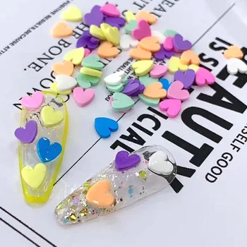 Nail Art Bløde Keramik Smykker Farve Tegnefilm Kreative Frugt Skive Blandet Stil Boxed Candy Farve DIY Nail Patch
