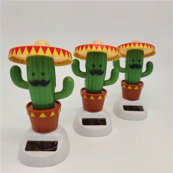 1stk Søde Kreative Grønne Kaktus Billede Børn, Underholdning Legetøj Dukker Automatisk Swing Sol Legetøj Bil-Indretning af Forbrugsstoffer