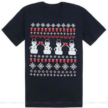 Grimme Funny Snemand Christmas T-Shirt S-XL Fødselsdag Gave T-Shirt