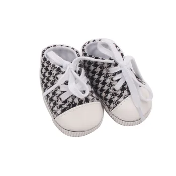 2019 Søde Hvide Sneakers New Born Baby Dukke Sko til 18