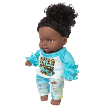 Dejlig 8Inch Sort dukke Løsøre Fælles Toy Julens Bedste Gave Til Baby Pige Mini Søde Eksplosive frisure Dukke Børn Gave