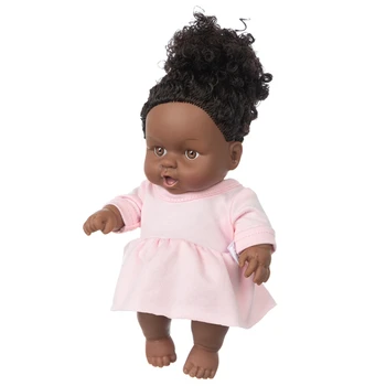 Dejlig 8Inch Sort dukke Løsøre Fælles Toy Julens Bedste Gave Til Baby Pige Mini Søde Eksplosive frisure Dukke Børn Gave