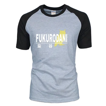 Haikyuu T-Shirt High School T-Shirts Fukurodani Summer Harajuku-Tshirt Mænd Overdimensionerede Hip Hop Rund Hals Toppe Kort Ærme T-Shirts