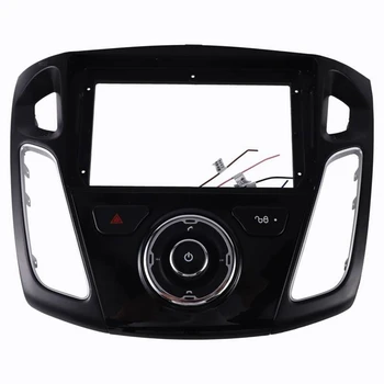 Car Radio Fascia for FORD FOCUS 2012-2017 9 Tommer Stereo, Dvd-Afspiller Dashboard Kit Face Plate