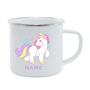 Brugerdefineret Unicorn emalje Cup Personlig Unicorn Morph Krus varmefølsomme Skiftende Børn Kop Kaffe Krus Gave