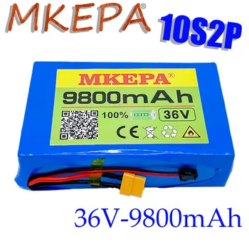 2021 Nyeste 10S2P 36V 9.8 Ah 450Watt 18650 Lithium-Ion-Batteri Pack til Scooter Ebike El-Cykel 42V 37V 35E XT60 SM 2P