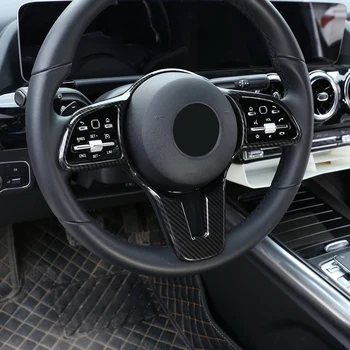 Carbon Fibre Style Rattet Dekoration Dække Trim Ramme Klistermærke til Mercedes Benz GLA Klasse H247 2020-2021