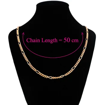 50cm Kæde Guld Halskæder til Mænd Afrikanske Smykker Venskab Gave Bijoux Hommes Colar Homens Mandlige Kolye Halskette N0707