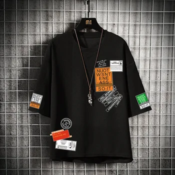 Print Korte Ærmer til Mænd T-Shirt Fashion Streetwear Tøj Mænds Tøj 2021 Hip Hop Japansk Tøj Man M-4XL