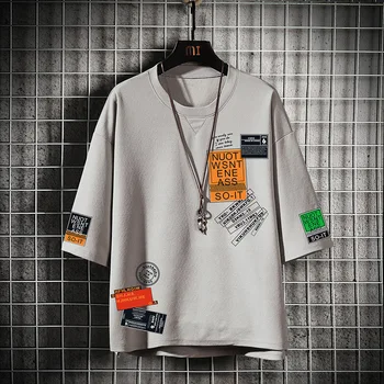 Print Korte Ærmer til Mænd T-Shirt Fashion Streetwear Tøj Mænds Tøj 2021 Hip Hop Japansk Tøj Man M-4XL