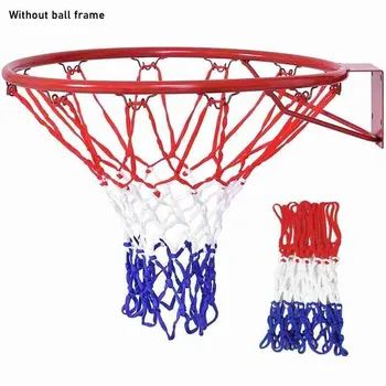 Fuld Størrelse Ring Net vægmonteret Udendørs Hængende Kurv Tricolor netto Basketball Y7O1