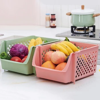 Kan Stables-Plast Kurv, Køkken, Opbevaring Kurv, Frugter & Vegetabilske Plast Opbevaring Kurv Plast Storage Rack