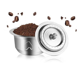 Genbrugelige Og Kapsler Rustfrit Stål Kan Genbruges Og Pod Og Espresso Genopfyldning Kaffe Pods